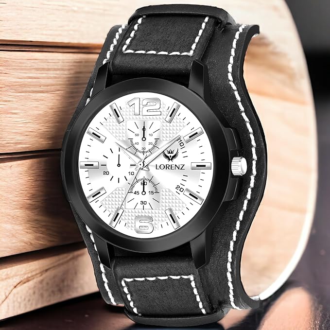LORENZ Two-in-one Detachable Bracelet Strap Analogue Watch for Men