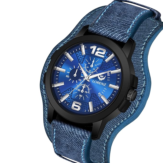 LORENZ Two-in-one Detachable Bracelet Strap Analogue Watch for Men