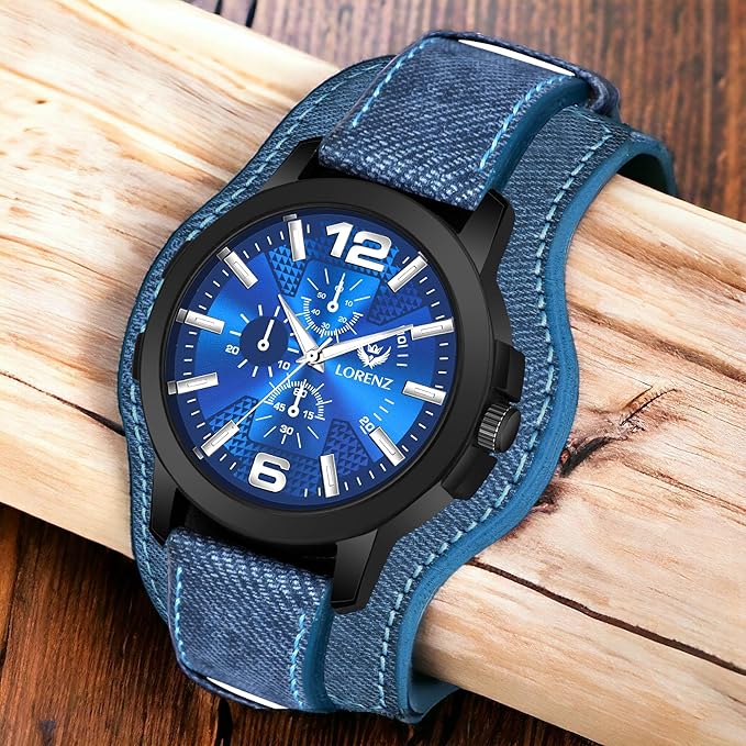 LORENZ Two-in-one Detachable Bracelet Strap Analogue Watch for Men
