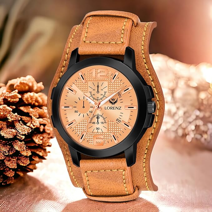 LORENZ Two-in-one Detachable Bracelet Strap Analogue Watch for Men