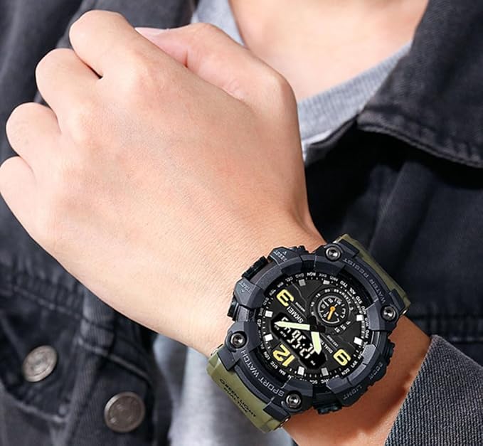 SKMEI Dual Time Sports Watch β Rugged Design, Ultimate Functionality