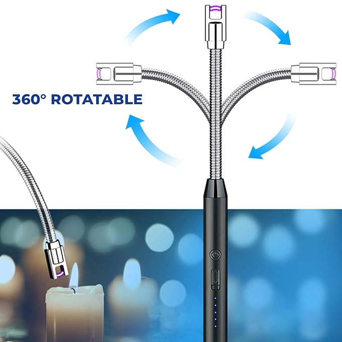 ANKOF Blaze Electronic Flameless Gas Lighter β USB Rechargeable