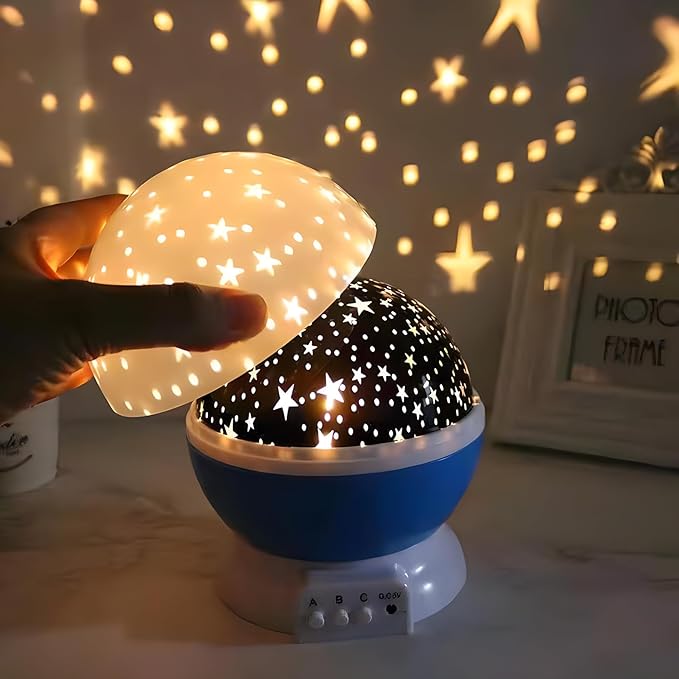 Romantic Sky Star Master Night Light Projector Children Kids Baby Sleep Lighting, 360° Rotating Starry Lamp