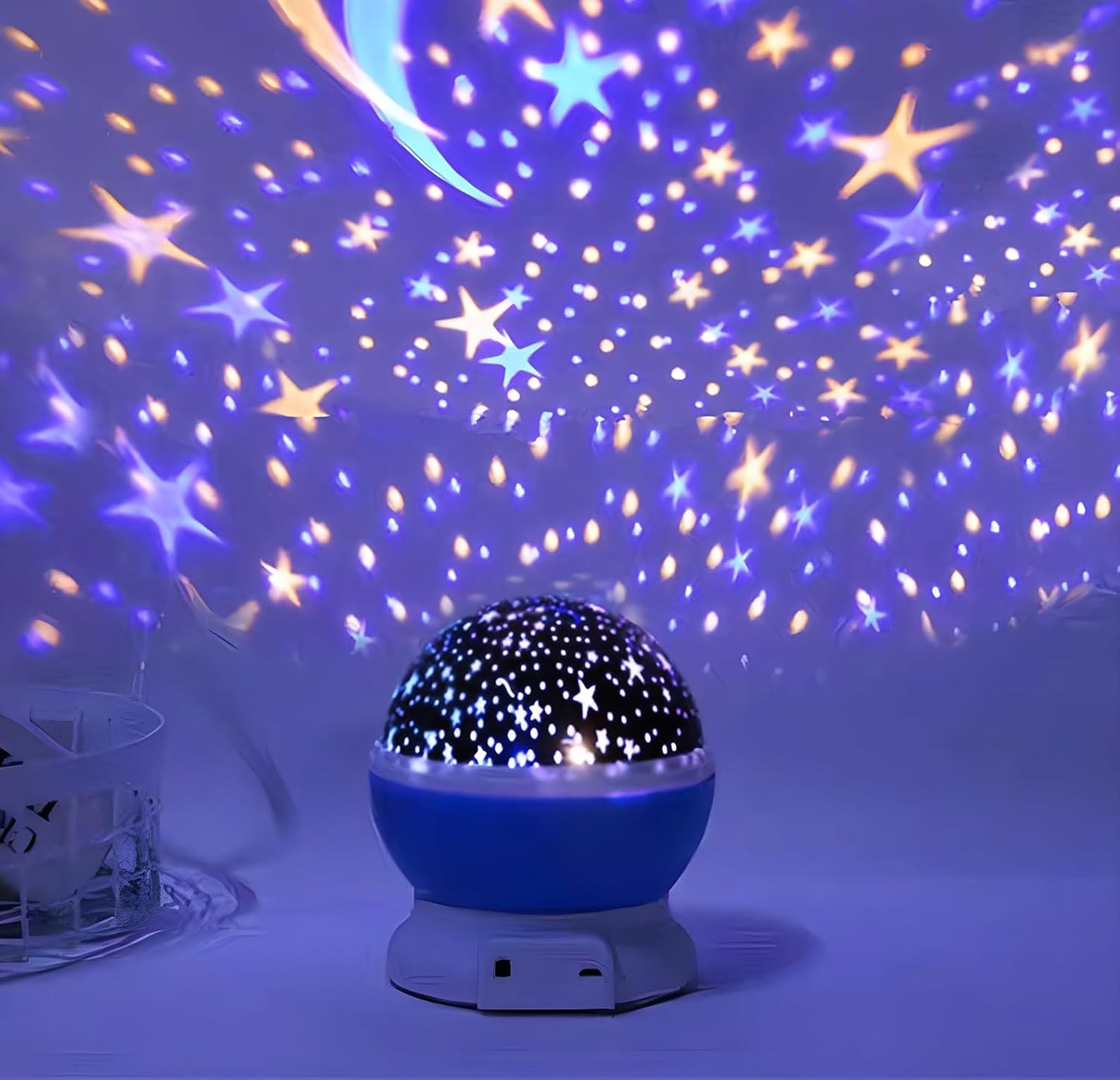 Romantic Sky Star Master Night Light Projector Children Kids Baby Sleep Lighting, 360° Rotating Starry Lamp