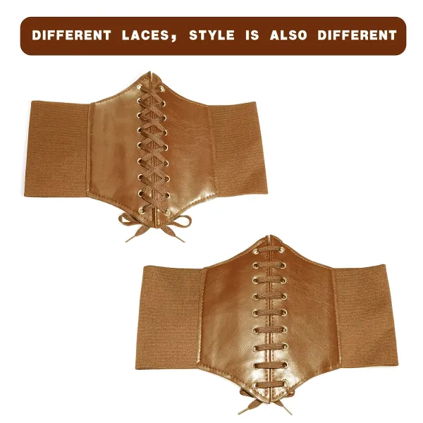 RealBuff Women’s Lace-Up Corset Belt