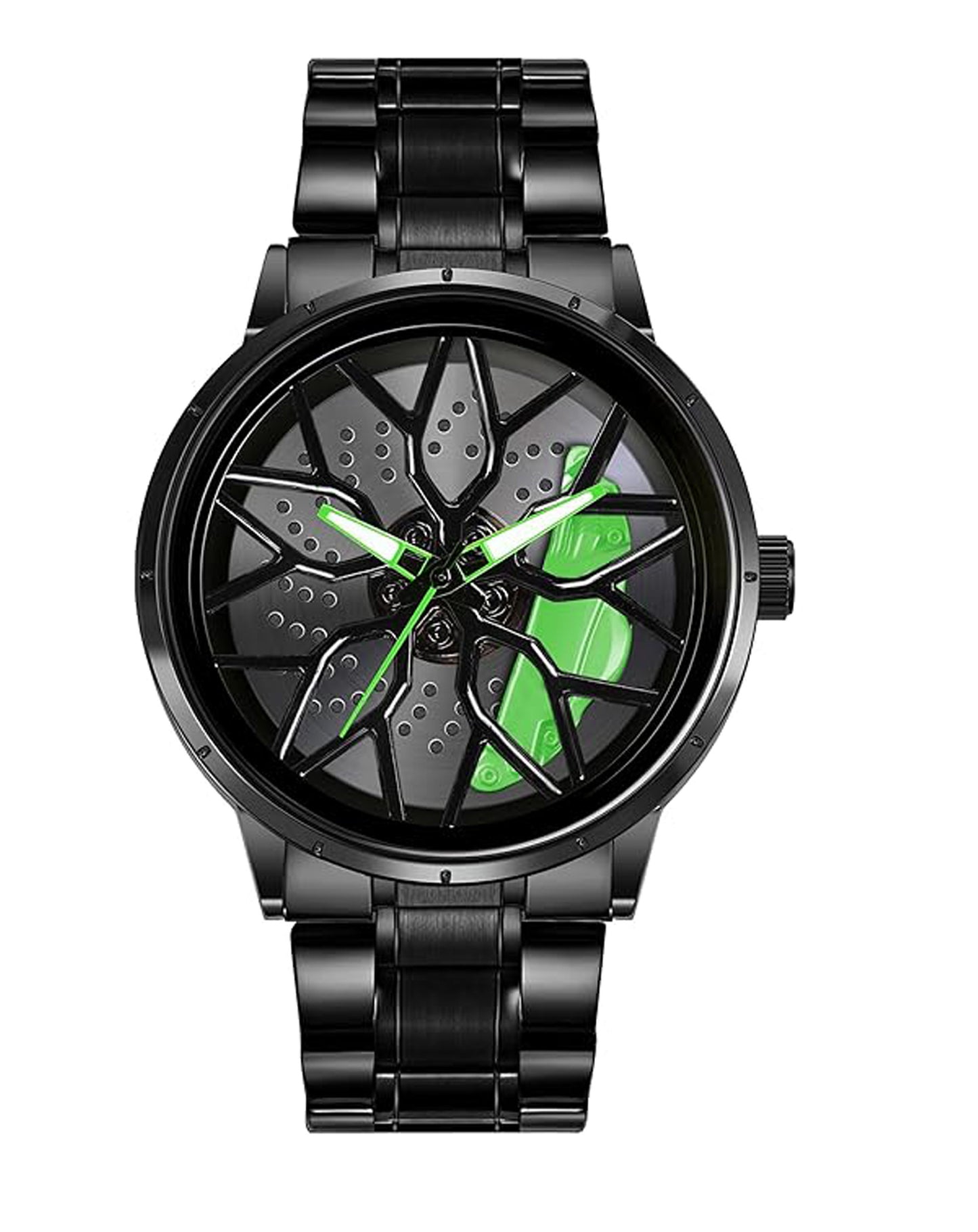 Tencel Car Wheel Watch Stainless steel Chain Lotus