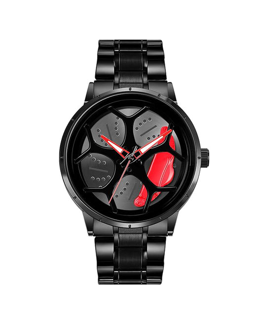 Tencel Car Wheel Watch Stainless Steel Chain Gyro watch