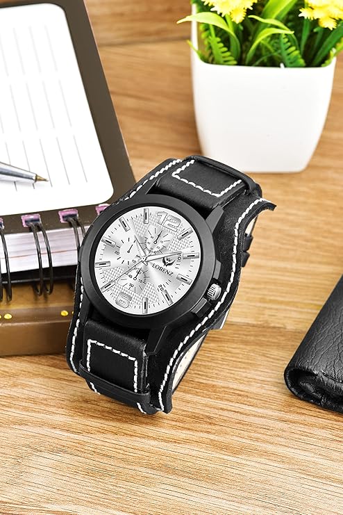 LORENZ Two-in-one Detachable Bracelet Strap Analogue Watch for Men