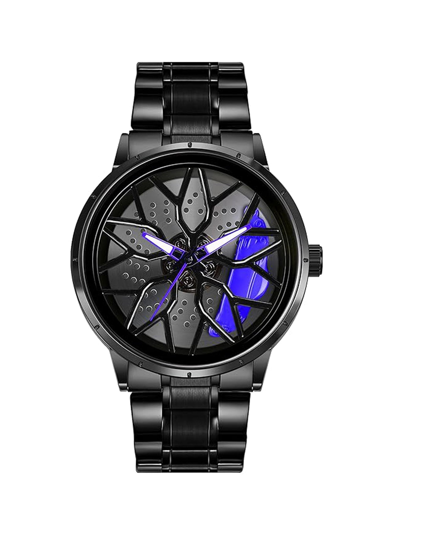 Tencel Car Wheel Watch Stainless steel Chain Lotus