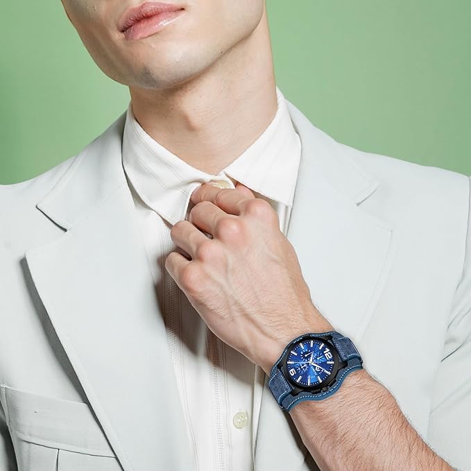 LORENZ Two-in-one Detachable Bracelet Strap Analogue Watch for Men