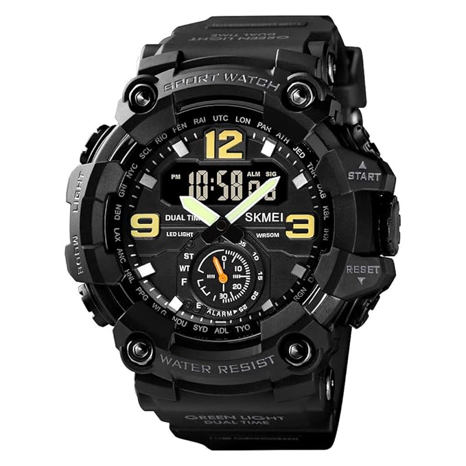 SKMEI Dual Time Sports Watch – Rugged Design, Ultimate Functionality
