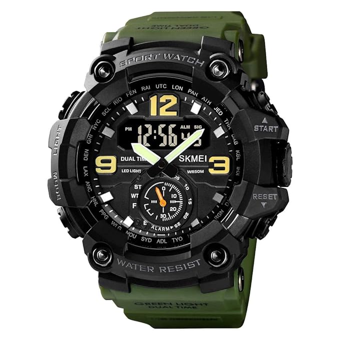 SKMEI Dual Time Sports Watch – Rugged Design, Ultimate Functionality