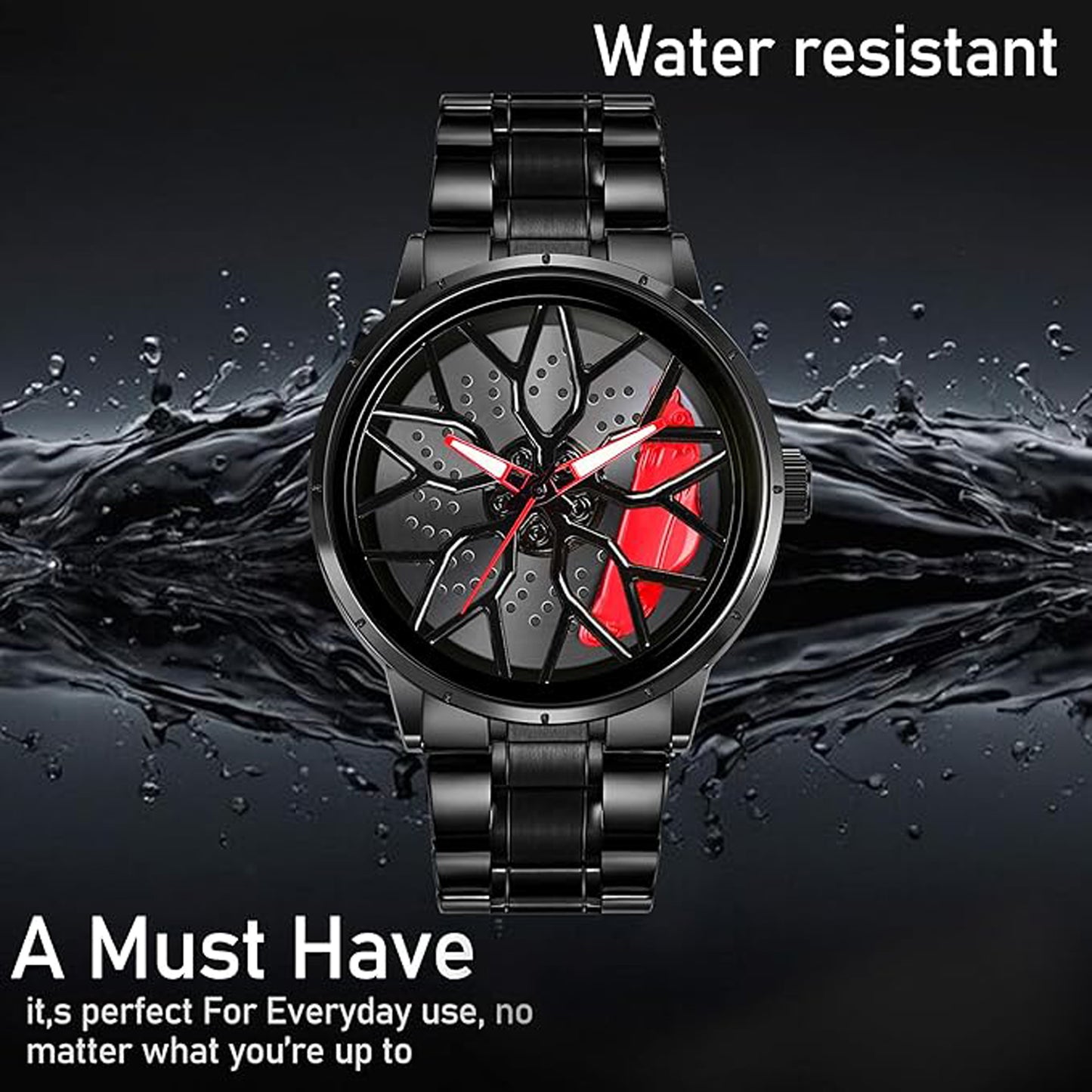 Tencel Car Wheel Watch Stainless steel Chain Lotus