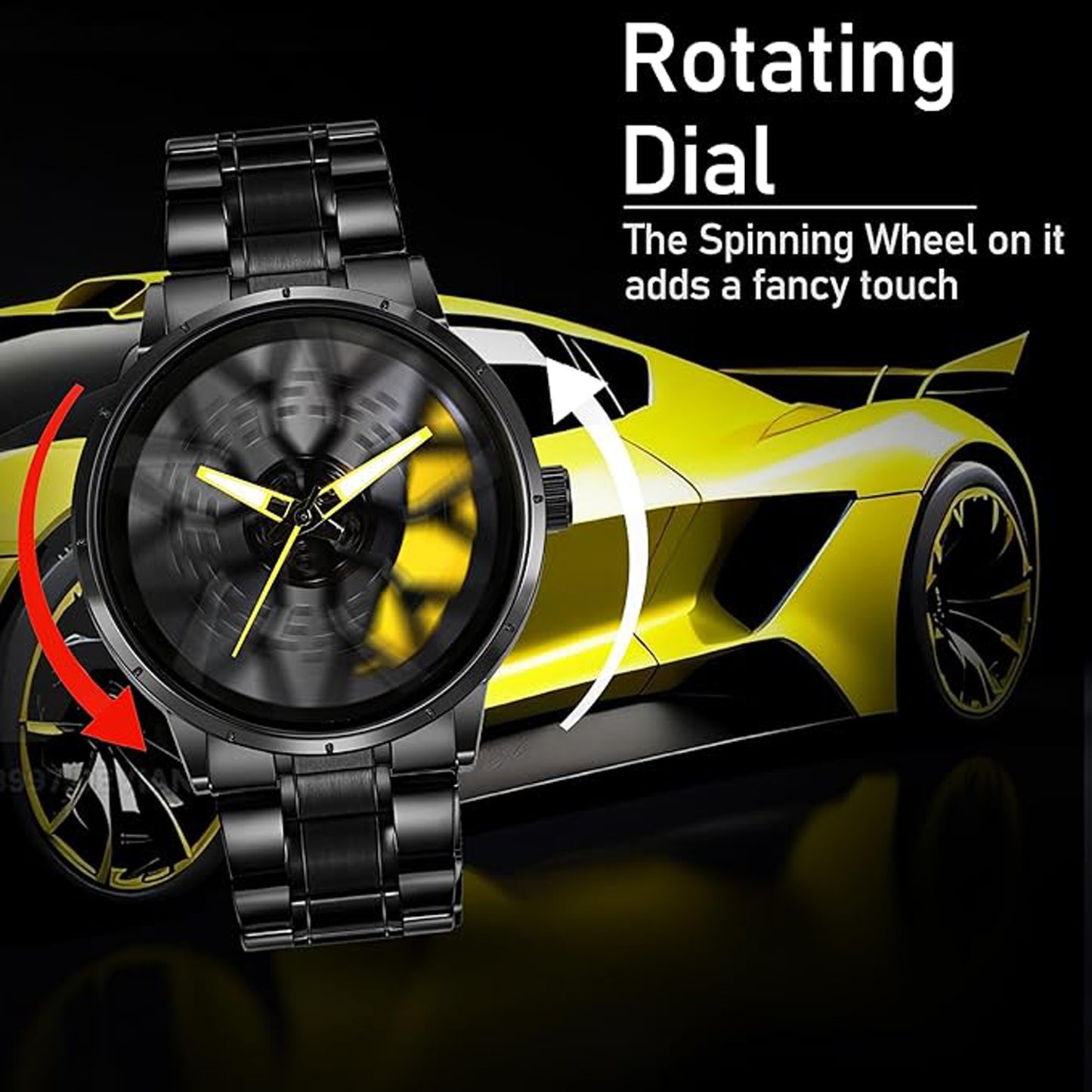 Tencel Car Wheel Watch Stainless steel Chain Lotus