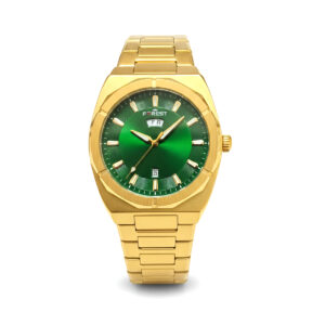 forest mens luxury analog watch Golden-Green