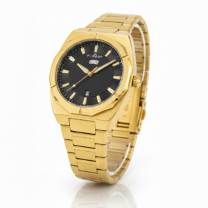 forest mens luxury analog watch gold